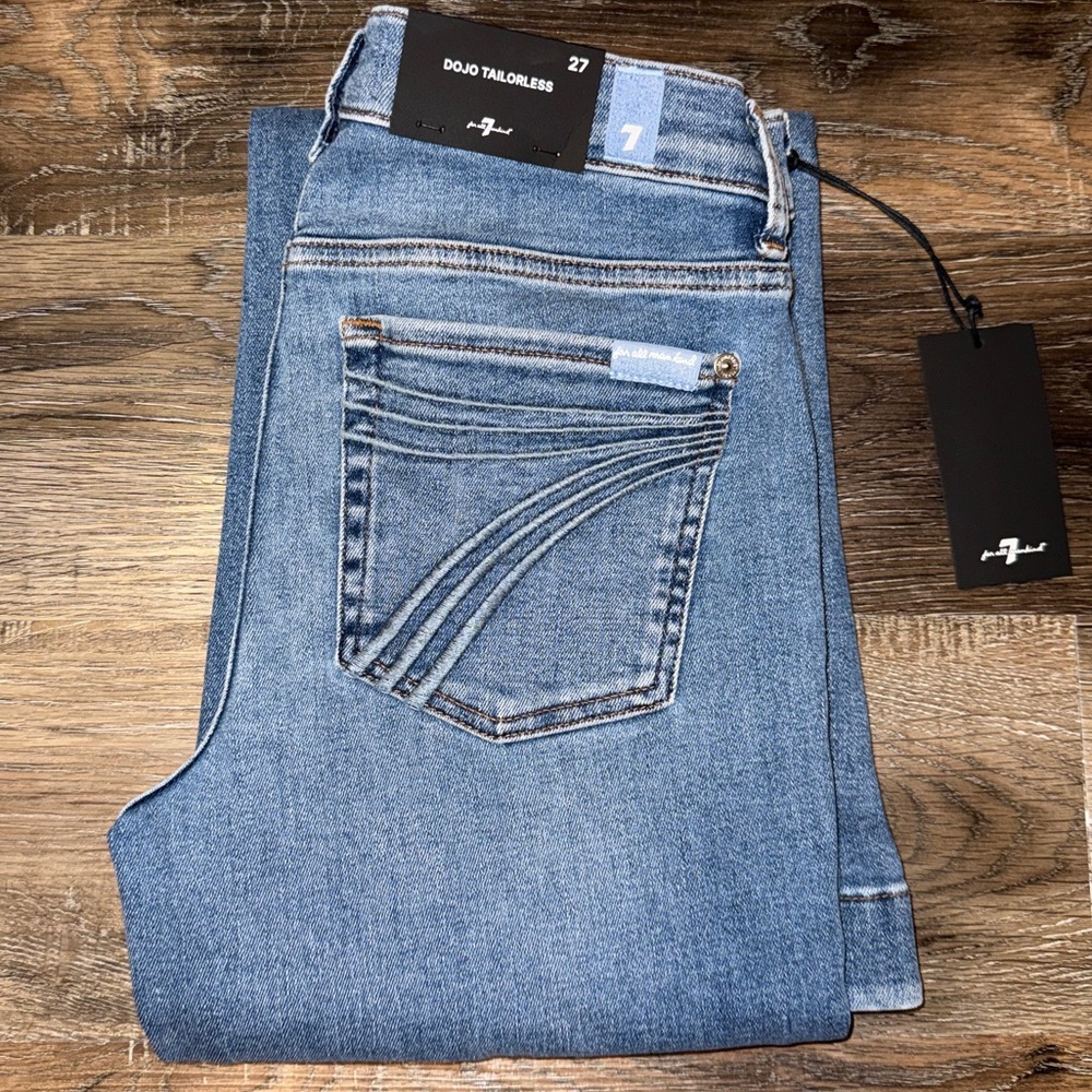 NWT 7 For All Mankind Dojo Tailorless Jeans 7FAMK